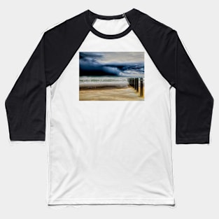 Approaching Storm at the Beach Baseball T-Shirt